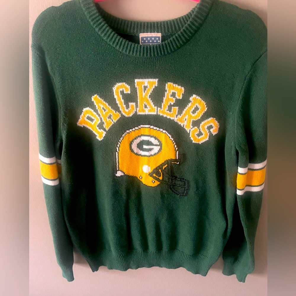 Junk food brand Green Bay packers sweater size medium